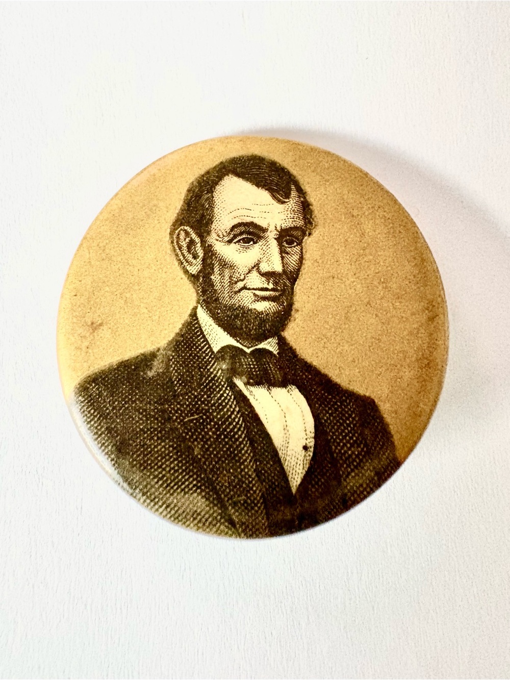 Rare Antique Abraham Lincoln Pinback Button circa 1909-1910 Original and Real